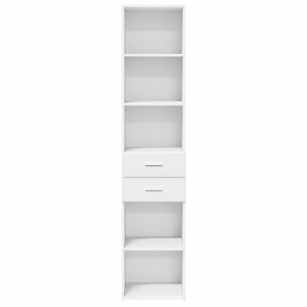 Highboard White 40x42,5x185 cm Engineered Wood