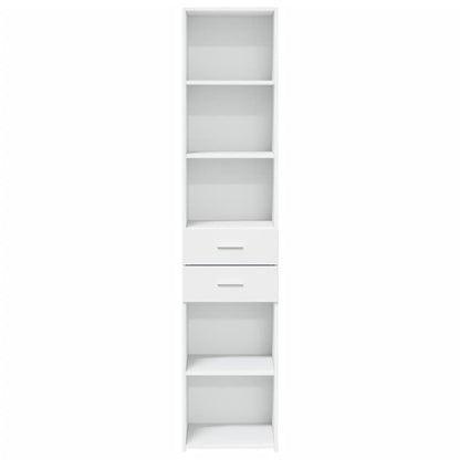 Highboard White 40x42,5x185 cm Engineered Wood