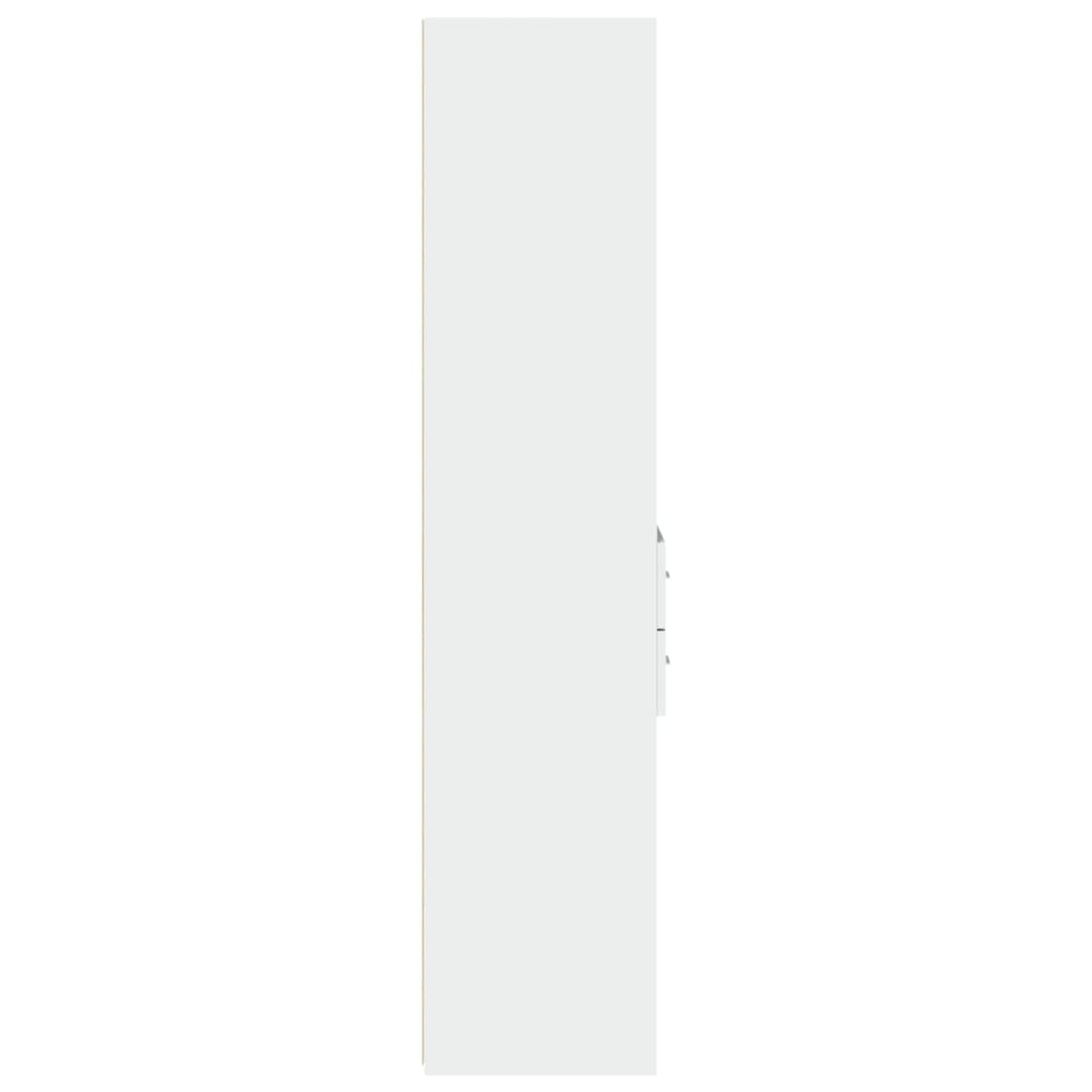 Highboard White 40x42,5x185 cm Engineered Wood