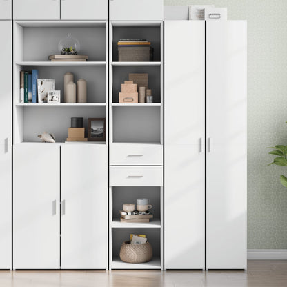 Highboard White 40x42,5x185 cm Engineered Wood