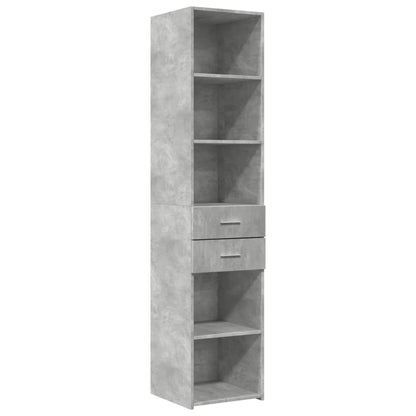 Highboard Concrete Grey 40x42,5x185 cm Engineered Wood