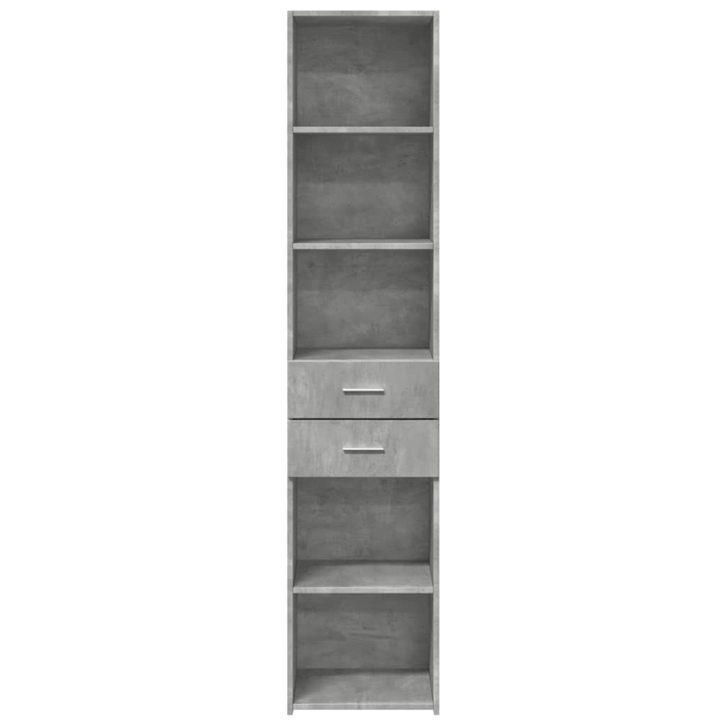 Highboard Concrete Grey 40x42,5x185 cm Engineered Wood