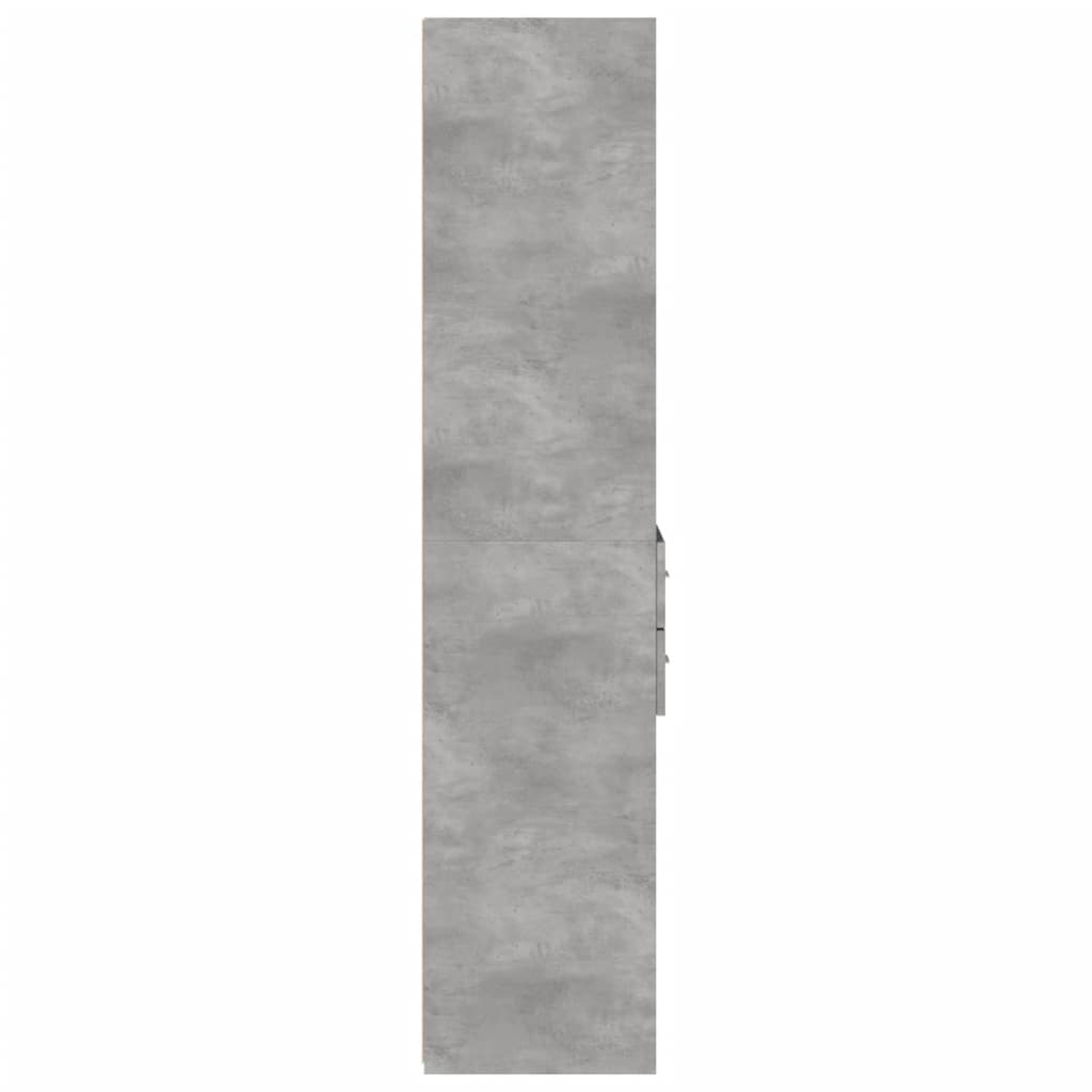 Highboard Concrete Grey 40x42,5x185 cm Engineered Wood