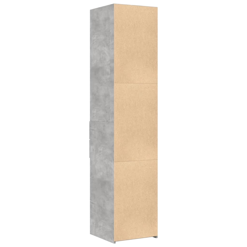 Highboard Concrete Grey 40x42,5x185 cm Engineered Wood