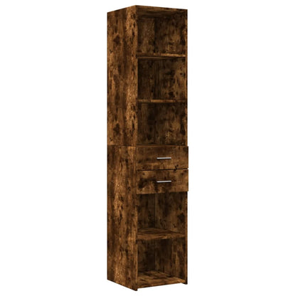 Highboard Smoked Oak 40x42,5x185 cm Engineered Wood