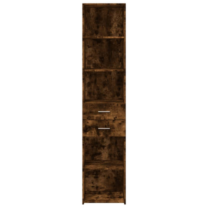 Highboard Smoked Oak 40x42,5x185 cm Engineered Wood