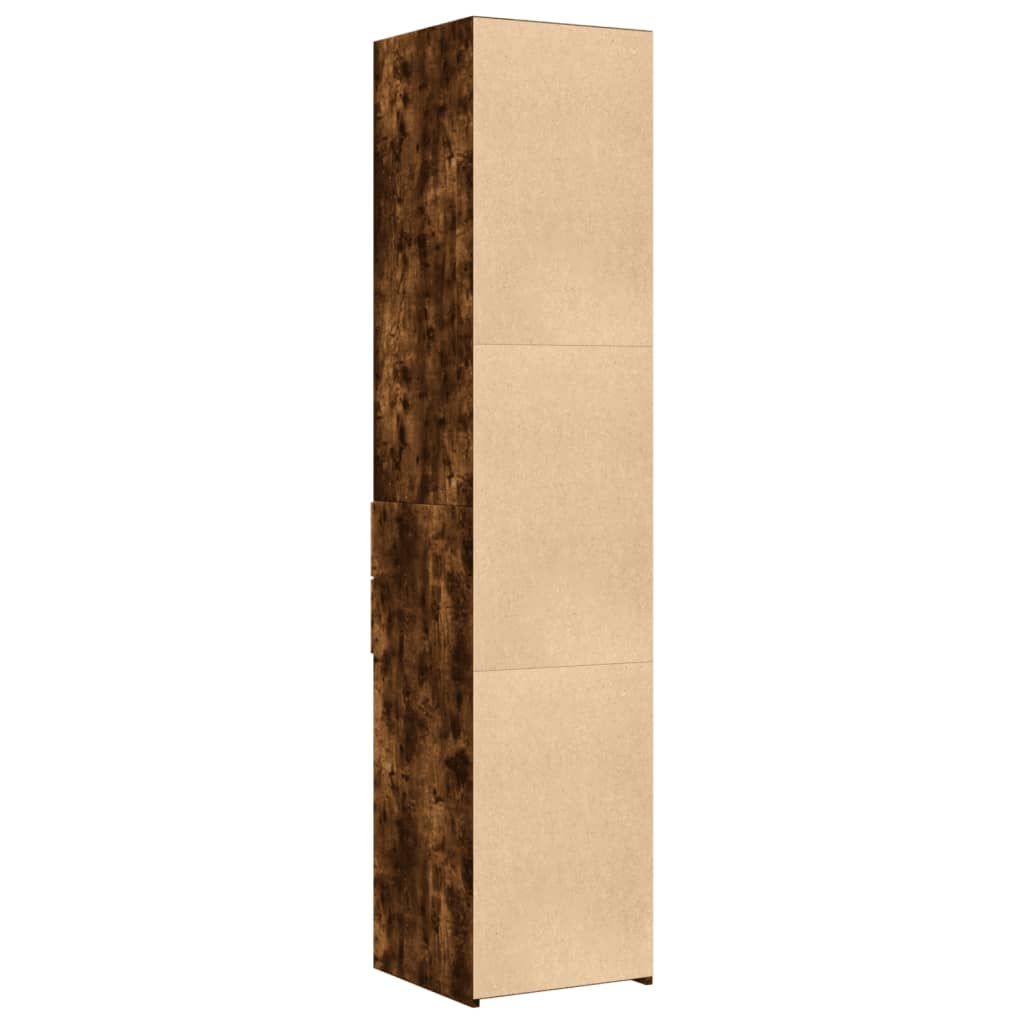 Highboard Smoked Oak 40x42,5x185 cm Engineered Wood