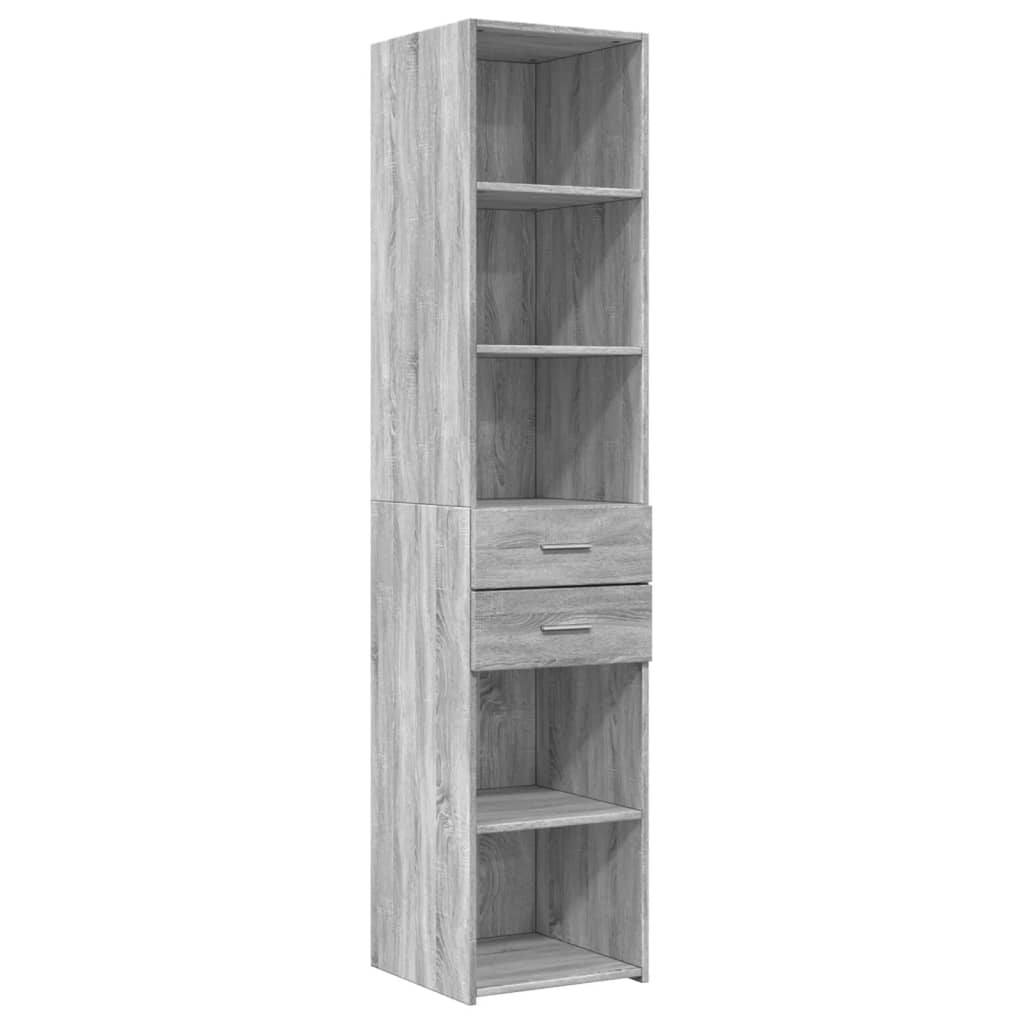 Highboard Grey Sonoma 40x42,5x185 cm Engineered Wood