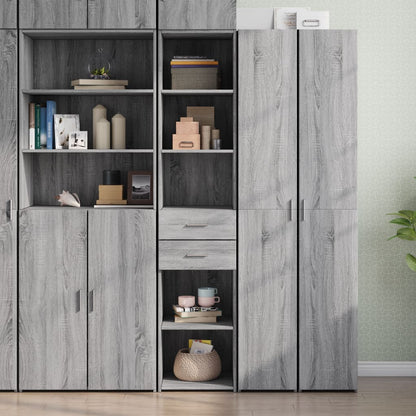 Highboard Grey Sonoma 40x42,5x185 cm Engineered Wood