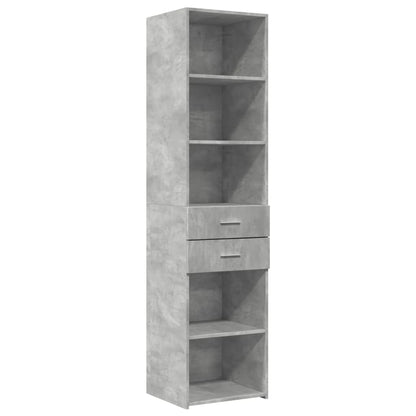 Highboard Concrete Grey 45x42,5x185 cm Engineered Wood