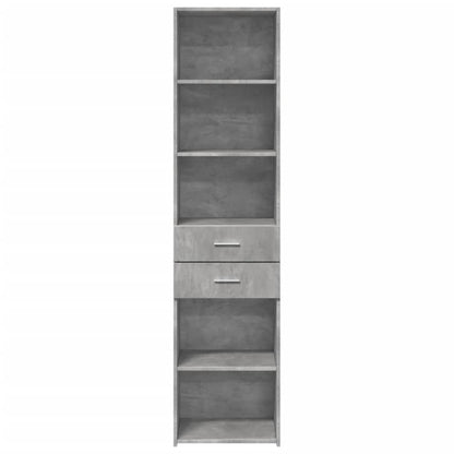 Highboard Concrete Grey 45x42,5x185 cm Engineered Wood
