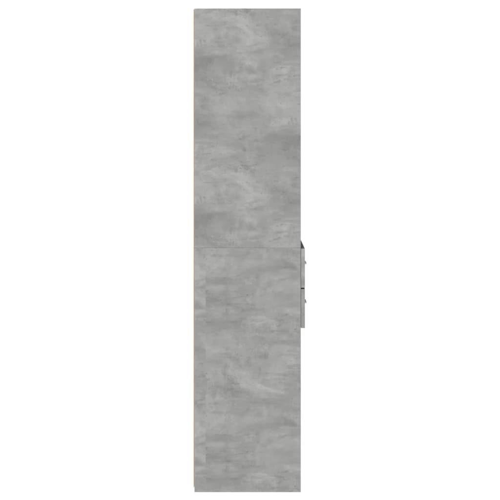 Highboard Concrete Grey 45x42,5x185 cm Engineered Wood