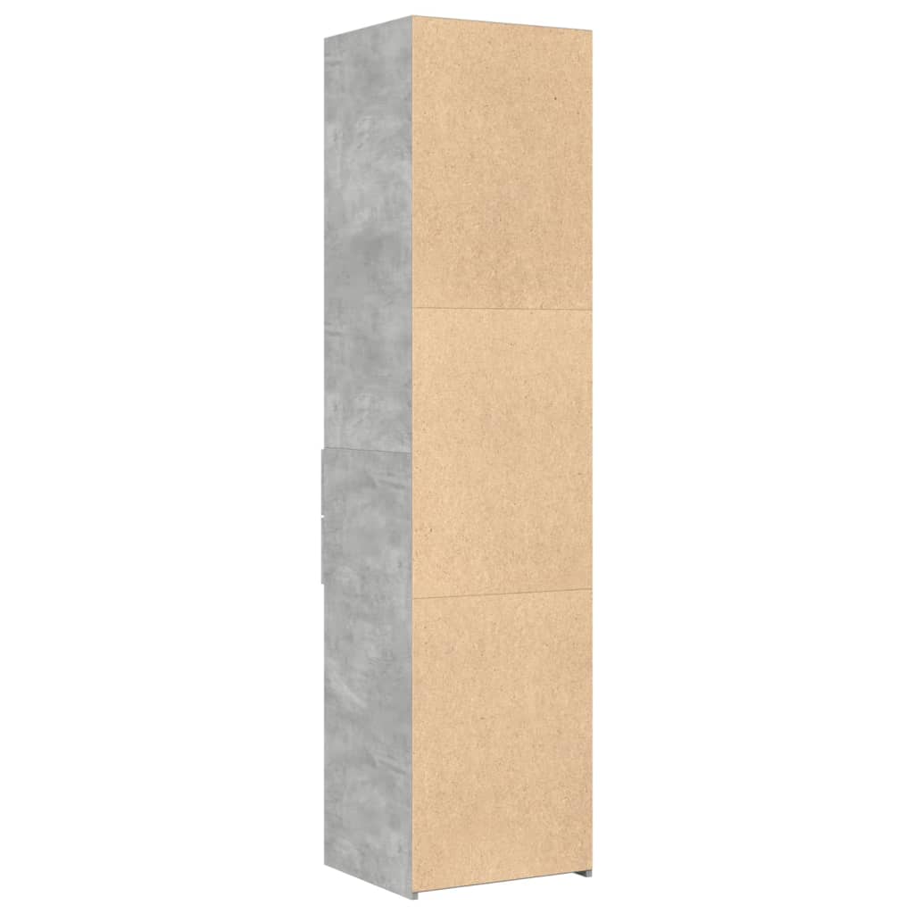 Highboard Concrete Grey 45x42,5x185 cm Engineered Wood