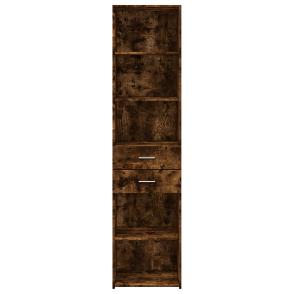 Highboard Smoked Oak 45x42,5x185 cm Engineered Wood