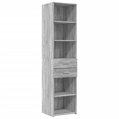 Highboard Grey Sonoma 45x42,5x185 cm Engineered Wood