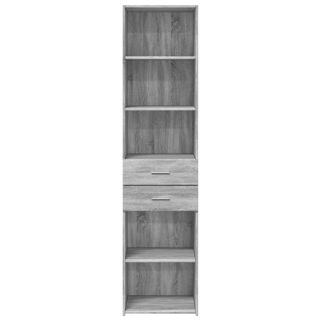 Highboard Grey Sonoma 45x42,5x185 cm Engineered Wood