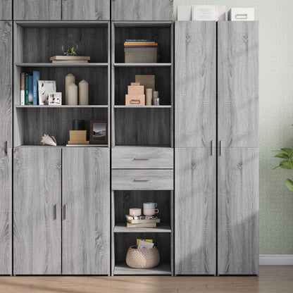 Highboard Grey Sonoma 45x42,5x185 cm Engineered Wood