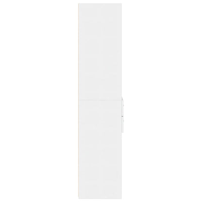 Highboard White 50x42,5x185 cm Engineered Wood