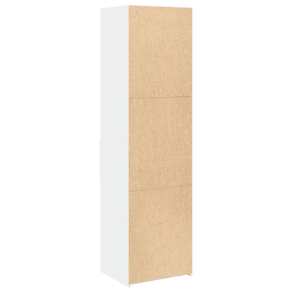 Highboard White 50x42,5x185 cm Engineered Wood