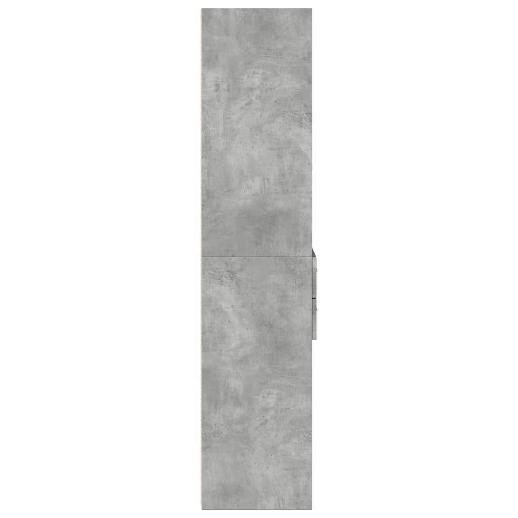Highboard Concrete Grey 50x42,5x185 cm Engineered Wood
