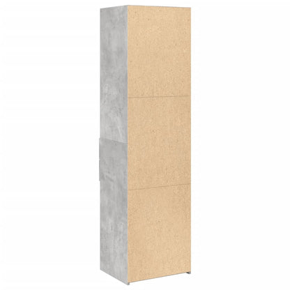 Highboard Concrete Grey 50x42,5x185 cm Engineered Wood