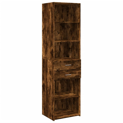 Highboard Smoked Oak 50x42,5x185 cm Engineered Wood