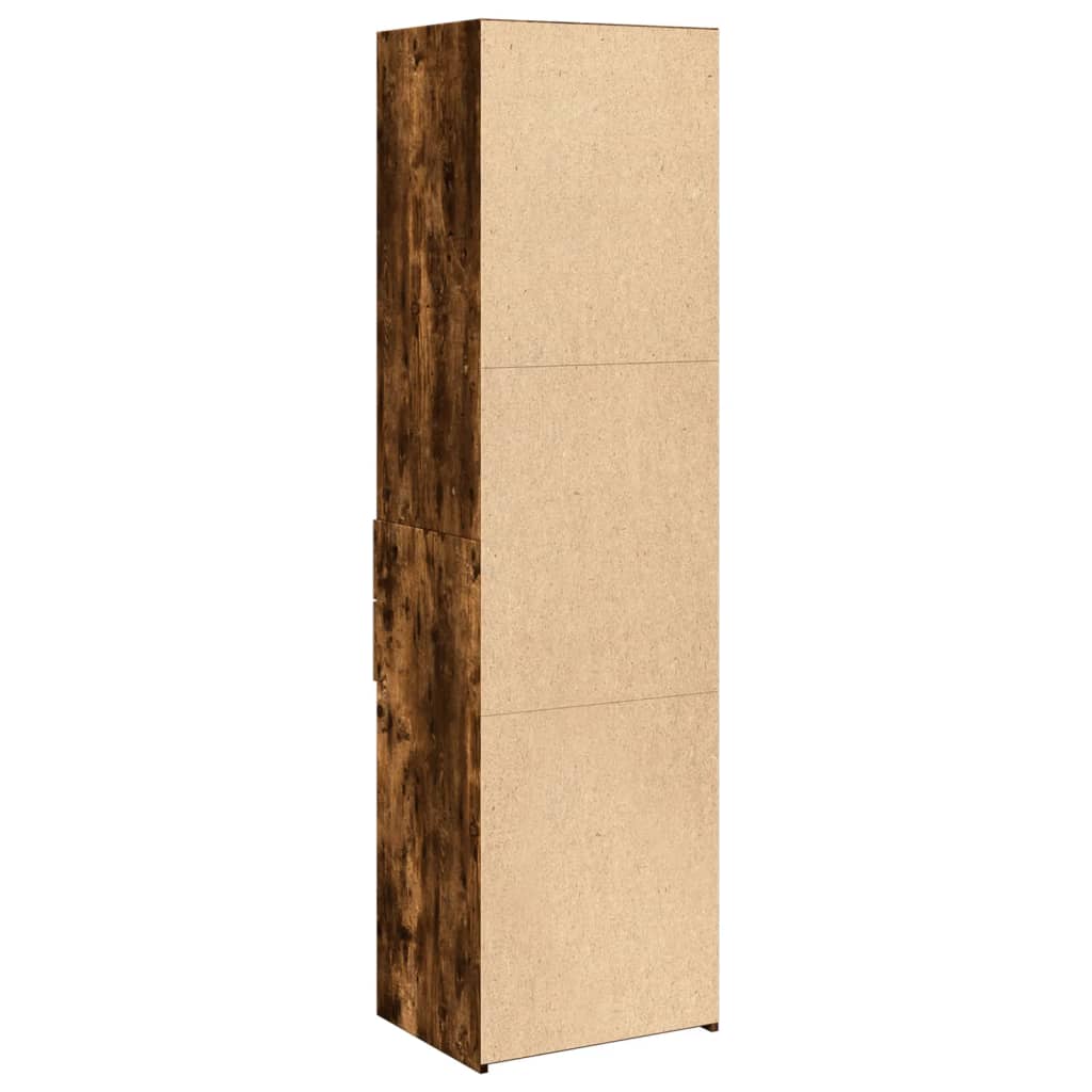 Highboard Smoked Oak 50x42.5x185 cm Engineered Wood