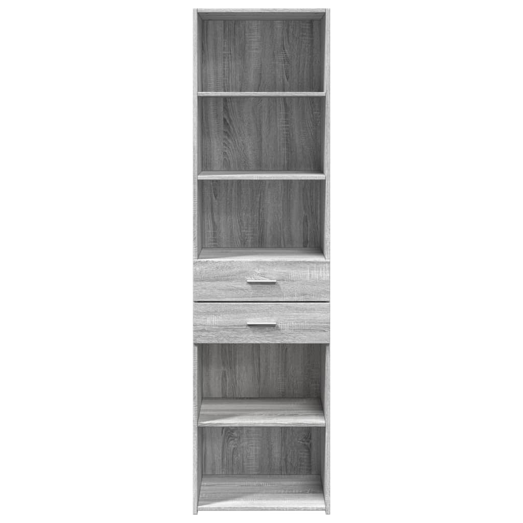 Highboard Grey Sonoma 50x42,5x185 cm Engineered Wood