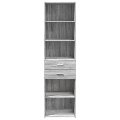 Highboard Grey Sonoma 50x42,5x185 cm Engineered Wood