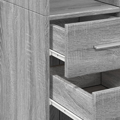 Highboard Grey Sonoma 50x42,5x185 cm Engineered Wood