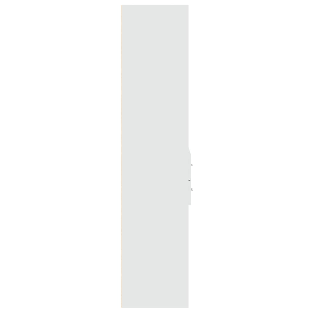 Highboard White 70x42,5x185 cm Engineered Wood