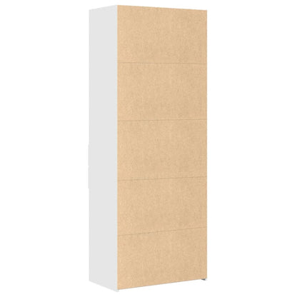 Highboard White 70x42,5x185 cm Engineered Wood