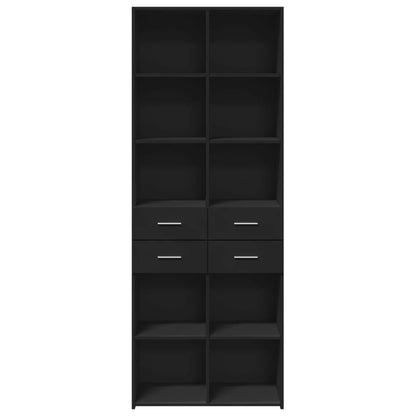Highboard | Black | Engineered Wood | Large | Highboard | Rectangular