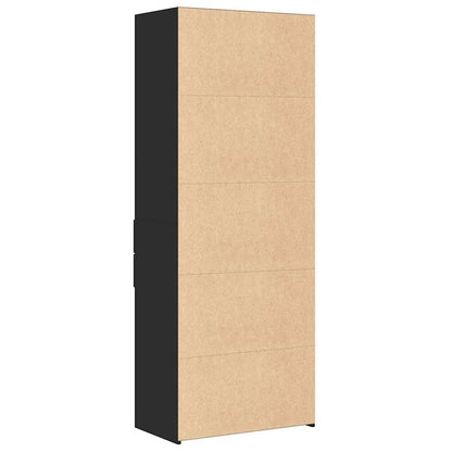 Highboard Black 70x42,5x185 cm Engineered Wood