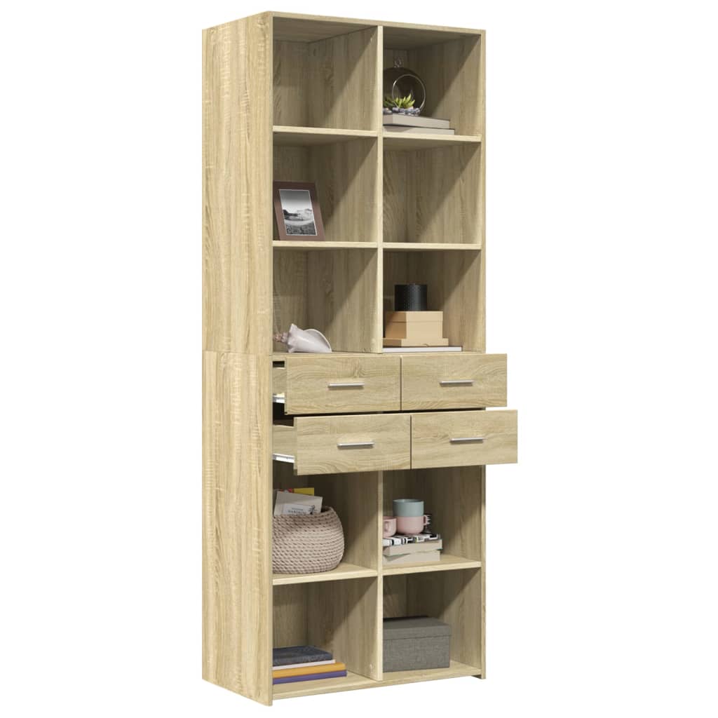 Highboard Sonoma Oak 70x42,5x185 cm Engineered Wood