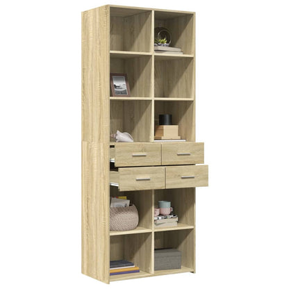 Highboard Sonoma Oak 70x42,5x185 cm Engineered Wood
