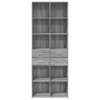 Highboard Grey Sonoma 70x42.5x185 cm Engineered Wood