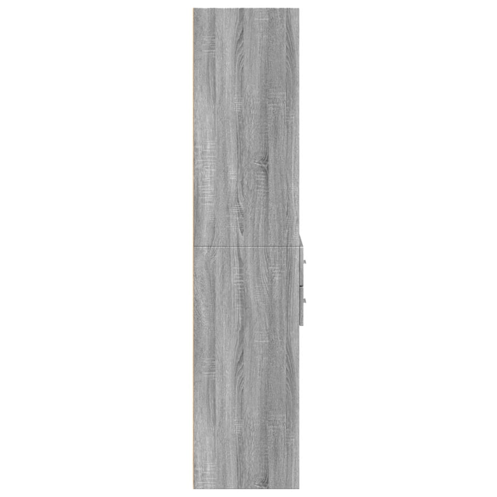 Highboard Grey Sonoma 70x42,5x185 cm Engineered Wood