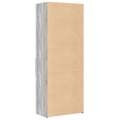 Highboard Grey Sonoma 70x42,5x185 cm Engineered Wood