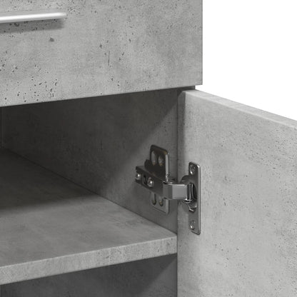 Sideboard Concrete Grey 80x42.5x93 cm Engineered Wood