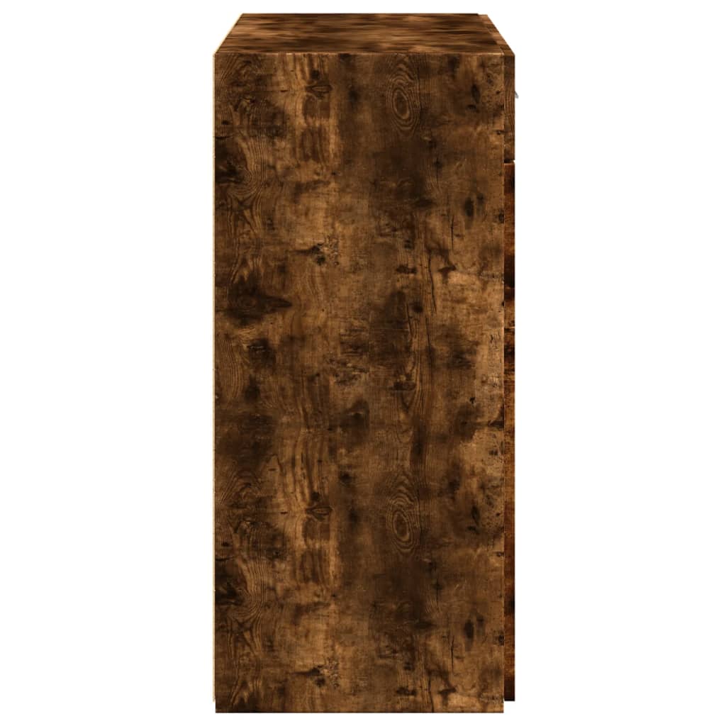Sideboard Smoked Oak 80x42.5x93 cm Engineered Wood