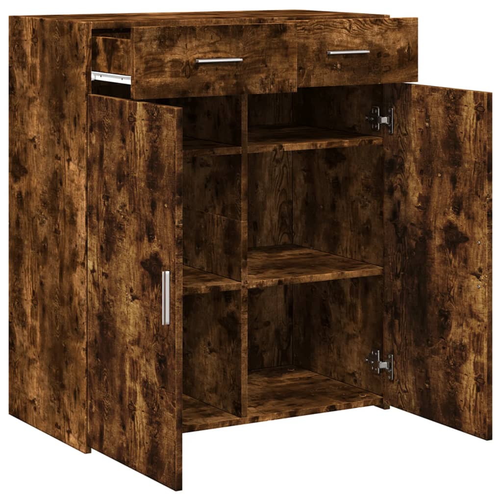 Sideboard Smoked Oak 80x42.5x93 cm Engineered Wood