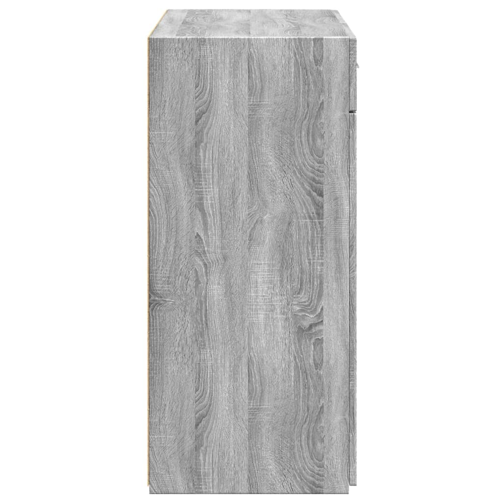 Sideboard Grey Sonoma 80x42.5x93 cm Engineered Wood