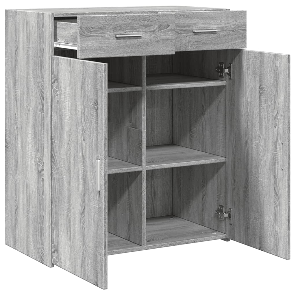 Sideboard Grey Sonoma 80x42.5x93 cm Engineered Wood