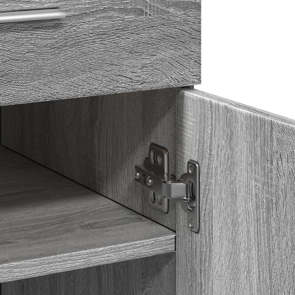 Sideboard Grey Sonoma 80x42.5x93 cm Engineered Wood