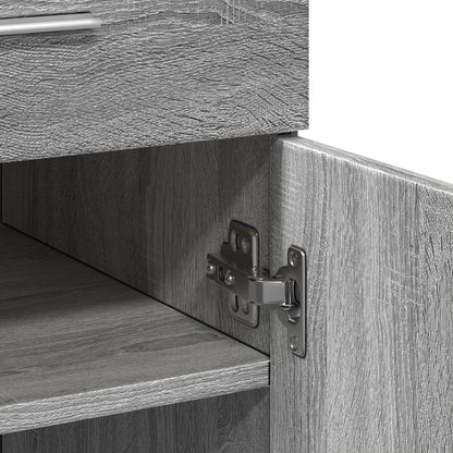 Sideboard Grey Sonoma 80x42.5x93 cm Engineered Wood