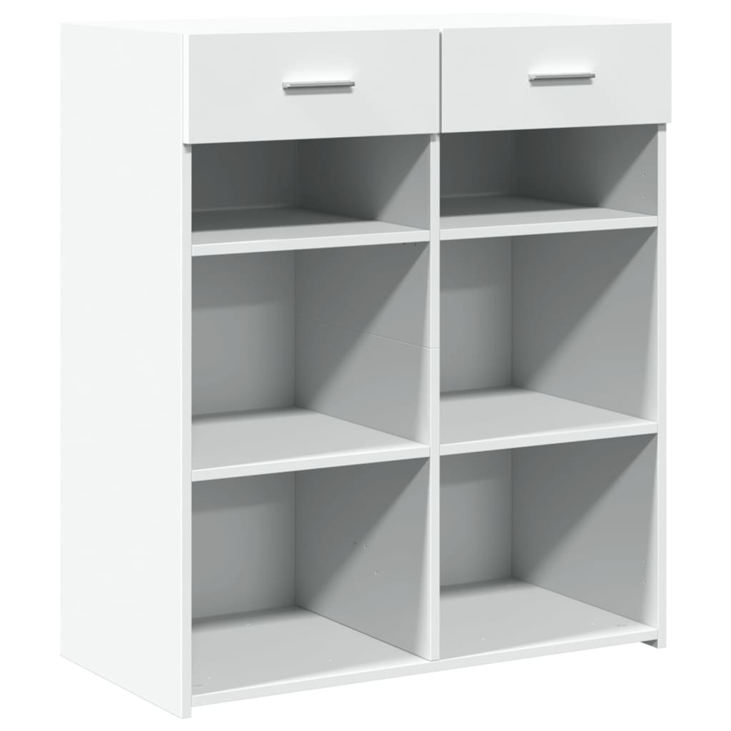 Sideboard White 80x42,5x93 cm Engineered Wood