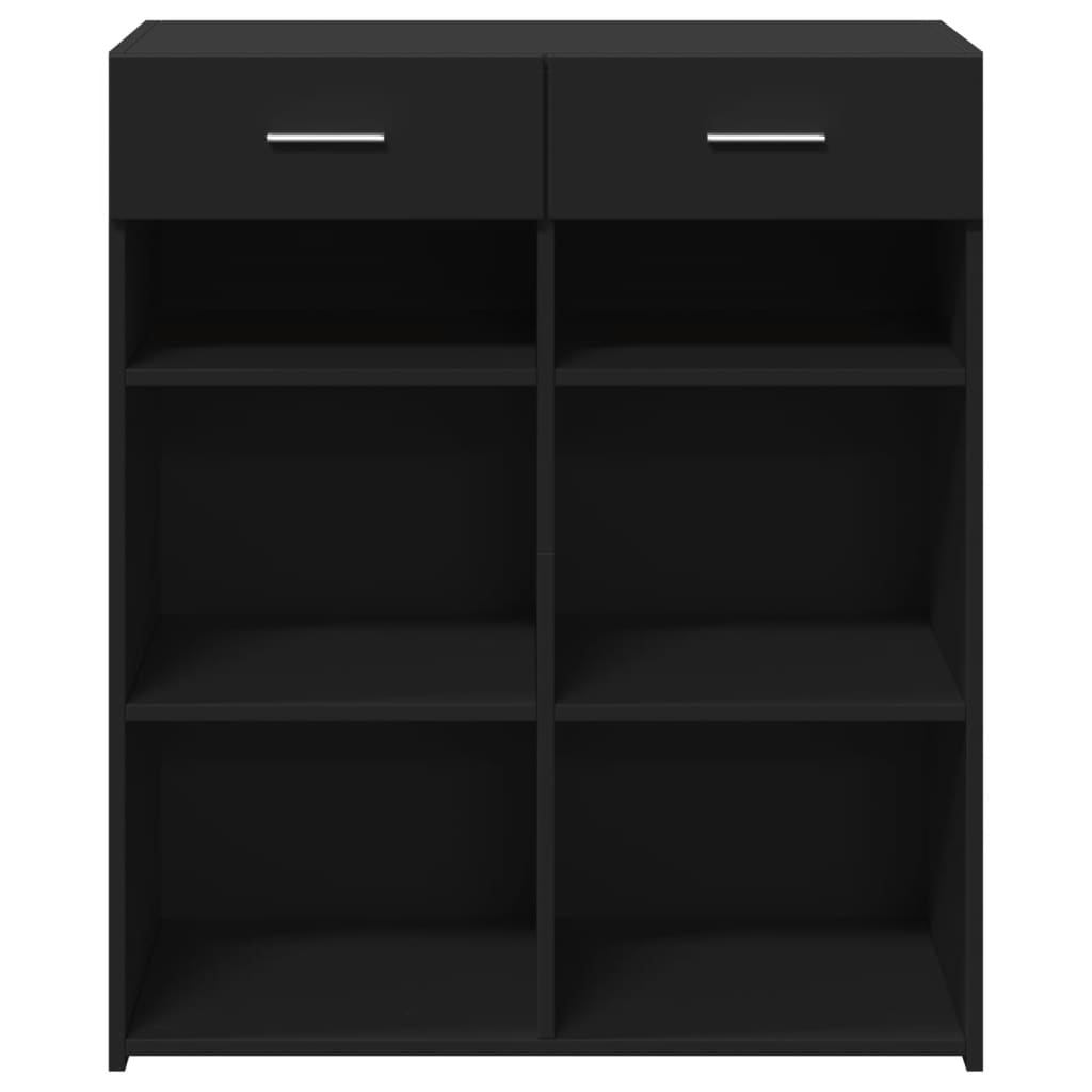 Sideboard Black 80x42,5x93 cm Engineered Wood