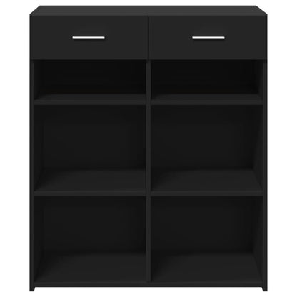 Sideboard Black 80x42,5x93 cm Engineered Wood