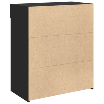 Sideboard Black 80x42,5x93 cm Engineered Wood